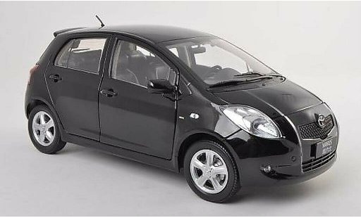 Toyota Yaris Base 1/18 Paudi zwart 2008 modelauto
