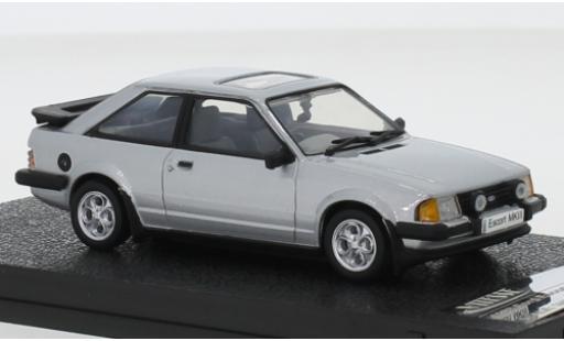 Modelauto Ford Escort XR3i MkIII grijs RHD 1983 1/43 Triple 9 Collection