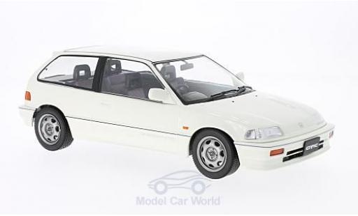 Modelauto Honda Civic Base EF-3 Si wit RHD 1987 zonder Vitrine 1/18 Triple 9 Collection
