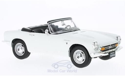 Modelauto Honda S800 Roadster Cabrio wit 1966 zonder Vitrine 1/18 Triple 9 Collection