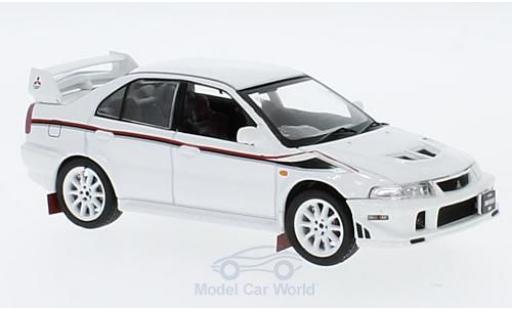 Modelauto Mitsubishi Lancer Evolution VI EVO 6 TME wit RHD 2000 1/43 Triple 9 Collection