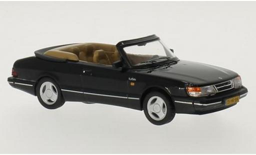 Modelauto Saab 900 Cabriolet zwart 1991 1/43 Triple 9 Collection