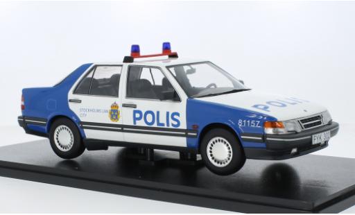 Modelauto Saab 9000 CD Polis (SE) 1990 1/18 Triple 9 Collection
