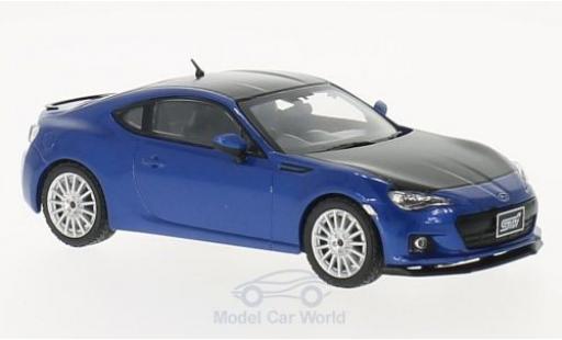 Modelauto Subaru BRZ STI metallic blauw/carbon RHD Tokyo Autosalon 2012 1/43 Triple 9 Collection