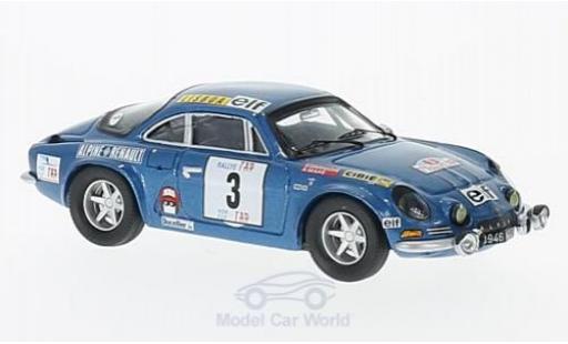 Modelauto Alpine A110 rallye Renault No.3 Rally Portugal 1973 B.Darniche/A.Mahe 1/43 Trofeu