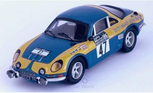 Modelauto Alpine A110 rallye Renault No.47 Clarks Renault Rally Team Rally WM RAC Rally 1973 P.Moss/E.Crellin 1/43 Trofeu