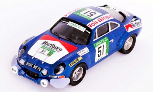Modelauto Alpine A110 rallye Renault No.51 Rally WM Rally Bandama 1977 M.Le Gall/Y.Le Gall 1/43 Trofeu
