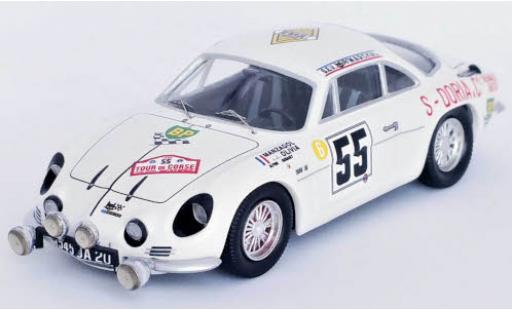 Modelauto Alpine A110 rallye Renault No.55 Tour de Corse 1969 J.-P.Manzagol/J.-P.olijfgroena 1/43 Trofeu