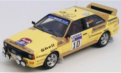 Modelauto Audi Quattro rallye No.10 Rally WM RAC Rally 1983 L.Lampi/P.Kuukkala 1/43 Trofeu