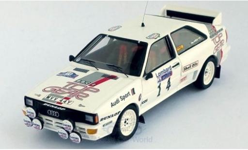 Modelauto Audi Quattro rallye No.14 Top Gear Rally WM RAC Rally 1984 M.Wilson/N.Harris 1/43 Trofeu
