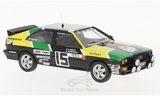 Modelauto Audi Quattro rallye No.15 BP Rally WM Rally Monte Carlo 1981 M.Mouton/A.Arrii 1/43 Trofeu