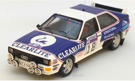 Modelauto Audi Quattro rallye No.18 Rally WM RAC Rally 1983 D.Weidner/R.Arthur 1/43 Trofeu