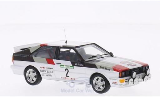 Modelauto Audi Quattro rallye No.2 Rally WM Rally Portugal 1981 H.Mikkola/A.Hertz 1/43 Trofeu