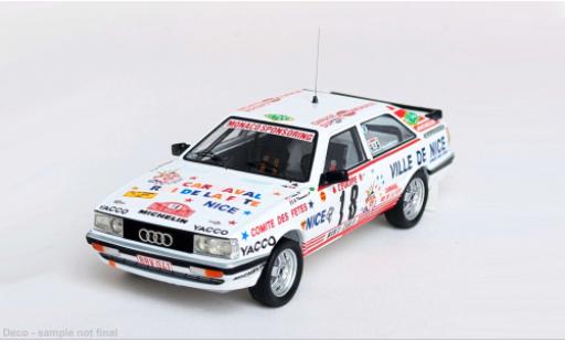 Modelauto Audi Quattro rallye Rally Monte Carlo 1987 #18 1/43 Trofeu