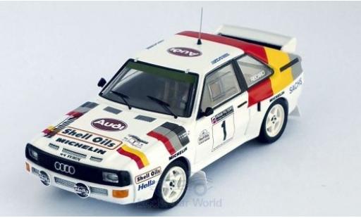Modelauto Audi Sport Quattro rallye No.1 Welsh Rally 1986 H.Mikkola/A.Hertz 1/43 Trofeu