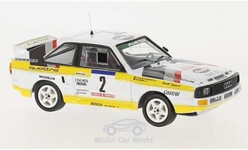 Modelauto Audi Sport Quattro rallye No.2 HB Team HB Rally WM Rally Tour de Corse 1984 met Decals W.R&Atilde;&para;hrl/C.Geistd&Atilde;&para;rfer 1/43 Trofeu