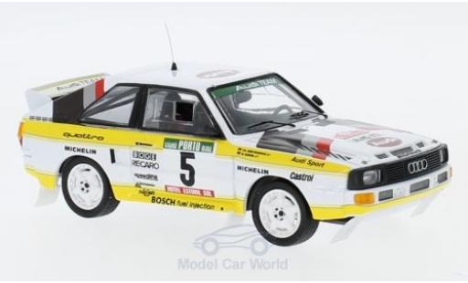 Modelauto Audi Sport Quattro rallye No.5 HB Rally WM Rally Portugal 1985 met Decals W.R&Atilde;&para;hrl/C.Geistd&Atilde;&para;rfer 1/43 Trofeu