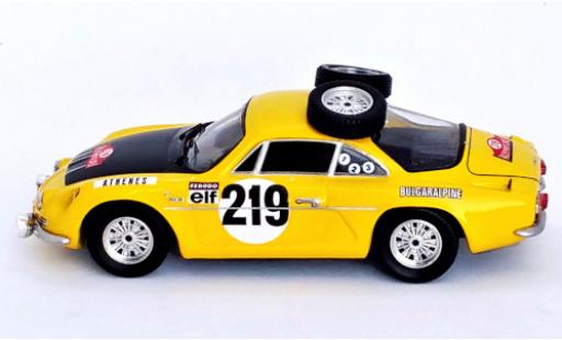 Modelauto Alpine A110 rallye Bulgaralpine No.219 Rally Monte Carlo 1969 A.Agura/A.Tomov 1/43 Trofeu