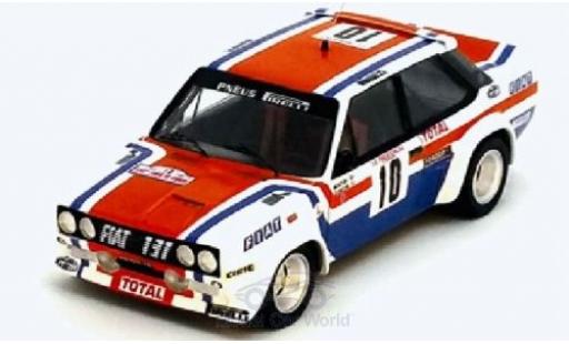 Modelauto Fiat 131 Abarth No.10 Rally WM Tour de Corse 1978 M.Mouton/F.Conconi 1/43 Trofeu
