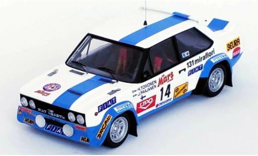 Modelauto Fiat 131 Abarth No.14 Rally WM 1000 Lakes Rally 1979 H.Toivonen/J.Paajanen 1/43 Trofeu