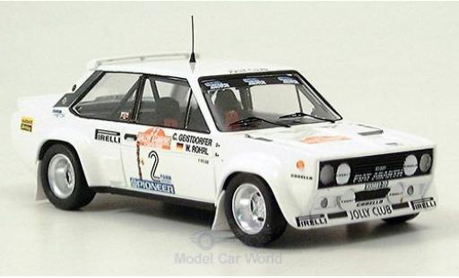 Modelauto Fiat 131 Abarth No.2 Rally Sanremo 1980 D.Fr&Atilde;&para;hlich/C.Geistd&Atilde;&para;rfer 1/43 Trofeu