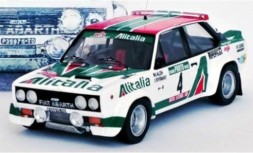 Modelauto Fiat 131 Abarth No.4 VS Corse Olio Alitalia Rally Portugal 1978 Unfallfahrzeug M.Alen/I.Kivimaki 1/43 Trofeu