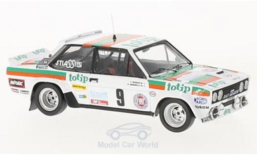 Modelauto Fiat 131 Abarth No.9 Rally Madeira 1982 A.Mandelli/T.Borghi 1/43 Trofeu