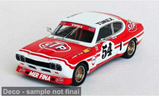 Modelauto Ford Capri RS 2600 LW rood/wit 2nd KNUTSTORP RACE 1974 1974 #54 1/43 Trofeu