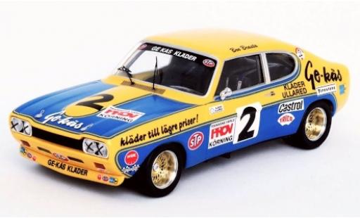 Modelauto Ford Capri RS 2600 MkI No.2 Kinnekulle Ring 1973 B.Brasta 1/43 Trofeu