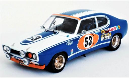 Modelauto Ford Capri RS 2600 MkI No.53 Motor Company Duitsland 24h Le Mans 1972 J.Mass/H-J.stuk 1/43 Trofeu