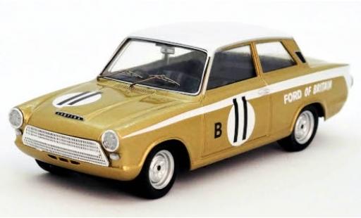 Modelauto Ford Cortina GT RHD No.11 of Britain 12h Marlboro Park 1963 H.Taylor/J.Blumer 1/43 Trofeu