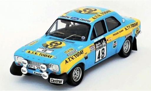 Modelauto Ford Escort RS 1600 MK I RHD No.48 RAC Rally 1973 R.Brookes/J.Brown 1/43 Trofeu