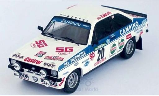Modelauto Ford Escort Rally MK II No.20 WM Portugal 1981 C.Torres/A.Morais 1/43 Trofeu