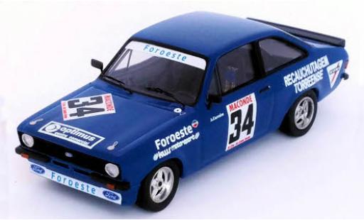 Modelauto Ford Escort Rally MK II No.34 Vila do Conde 1980 A.Carreira 1/43 Trofeu