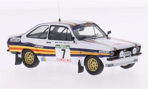Modelauto Ford Escort Rally MK II No.7 Rothmans WM Portugal 1980 avec Decals A.Vatanen/D.Richards 1/43 Trofeu