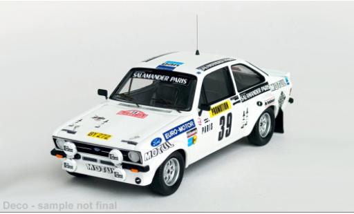 Modelauto Ford Escort Berlina MK II Rally Monte Carlo 1980 #39 1/43 Trofeu