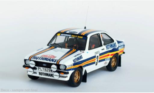 Modelauto Ford Escort Berlina MK II Rally Monte Carlo 1981 #3 1/43 Trofeu