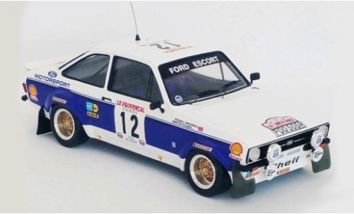 Modelauto Ford Escort RS 1800 MK II RHD No.12 Motorsport Rally WM Tour de Corse 1977 R.Brookes/M.Holmes 1/43 Trofeu