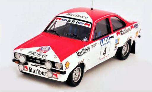 Modelauto Ford Escort Rally Mk2 No.4 Toyota Team Europe WM 1000 Lakes 1977 A.Vatanen/A.Aho 1/43 Trofeu
