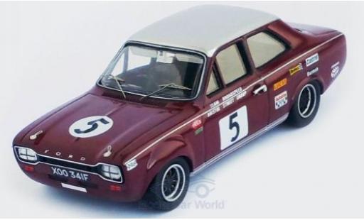Modelauto Ford Escort 1300 GT MKI RHD No.5 Trophee de LAvenir Zolder 1968 Y.Fontaine 1/43 Trofeu