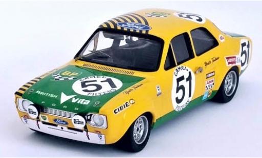 Modelauto Ford Escort MK1 MkI RHD No.51 BP 24h Spa Francorchamps 1971 H.Akersloot/Y.Fontaine 1/43 Trofeu