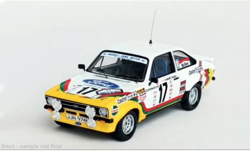 Modelauto Ford Escort Berlina MKII Boucles de Spa 1979 #17 1/43 Trofeu