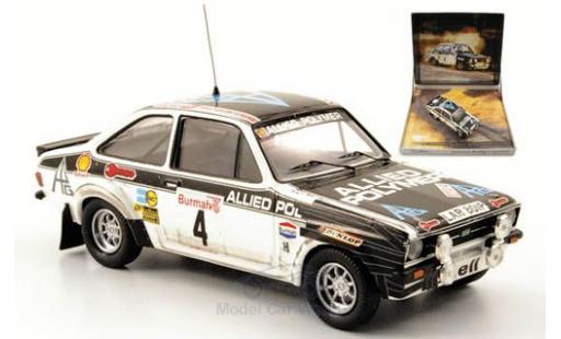 Modelauto Ford Escort RS 1800 MKII No.4 Allied Polymer RAC Rally 1976 British Rally Legends A.Vatanen 1/43 Trofeu