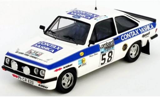Modelauto Ford Escort RS 2000 MKII No.58 Contax Yashica Rally WM RAC Rally 1978 H.Bohne/P.Diekmann 1/43 Trofeu