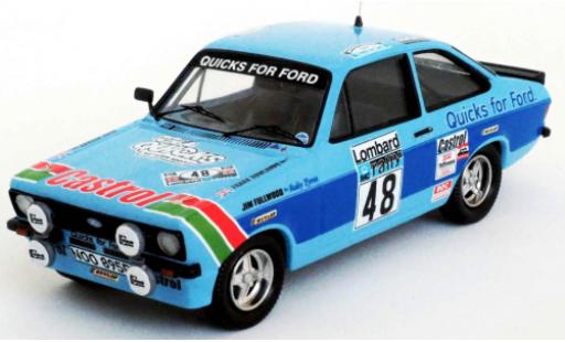 Modelauto Ford Escort RS 2000 MkII RHD No.48 Quicks Team Castrol Quicks for Rally WM RAC Rally 1980 M.Stuart/F.Rowlands 1/43 Trofeu