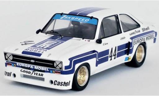 Modelauto Ford Escort RS MKII No.44 Zakspeed Europa M&Atilde;&para;bel DRM Norisring 1976 K.Ludwig 1/43 Trofeu