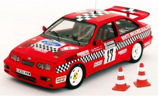 Modelauto Ford Sierra Cosworth RS RHD No.17 National Breakdown Rally 1987 avec Pyl&Atilde;&acute;nes R.Stoneman/P.Davis 1/43 Trofeu
