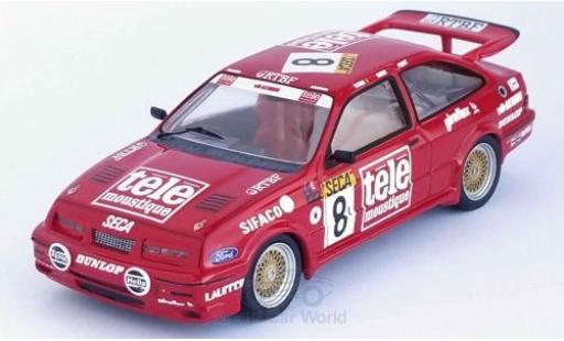 Modelauto Ford Sierra Cosworth RS RHD No.8 tele moustique 24h Spa 1987 A.Rouse/T.Tassin/W.Percy 1/43 Trofeu