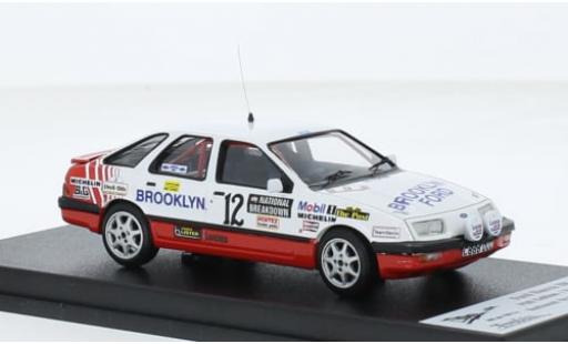 Modelauto Ford Sierra XR 4x4 RHD No.12 National Breakdown Rally 1987 1/43 Trofeu