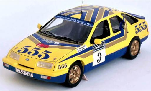 Modelauto Ford Sierra XR 4x4 XR4x4 No.3 555 Rally Hong Kong - Peking 1987 A.Vatanen/K.Gormley 1/43 Trofeu